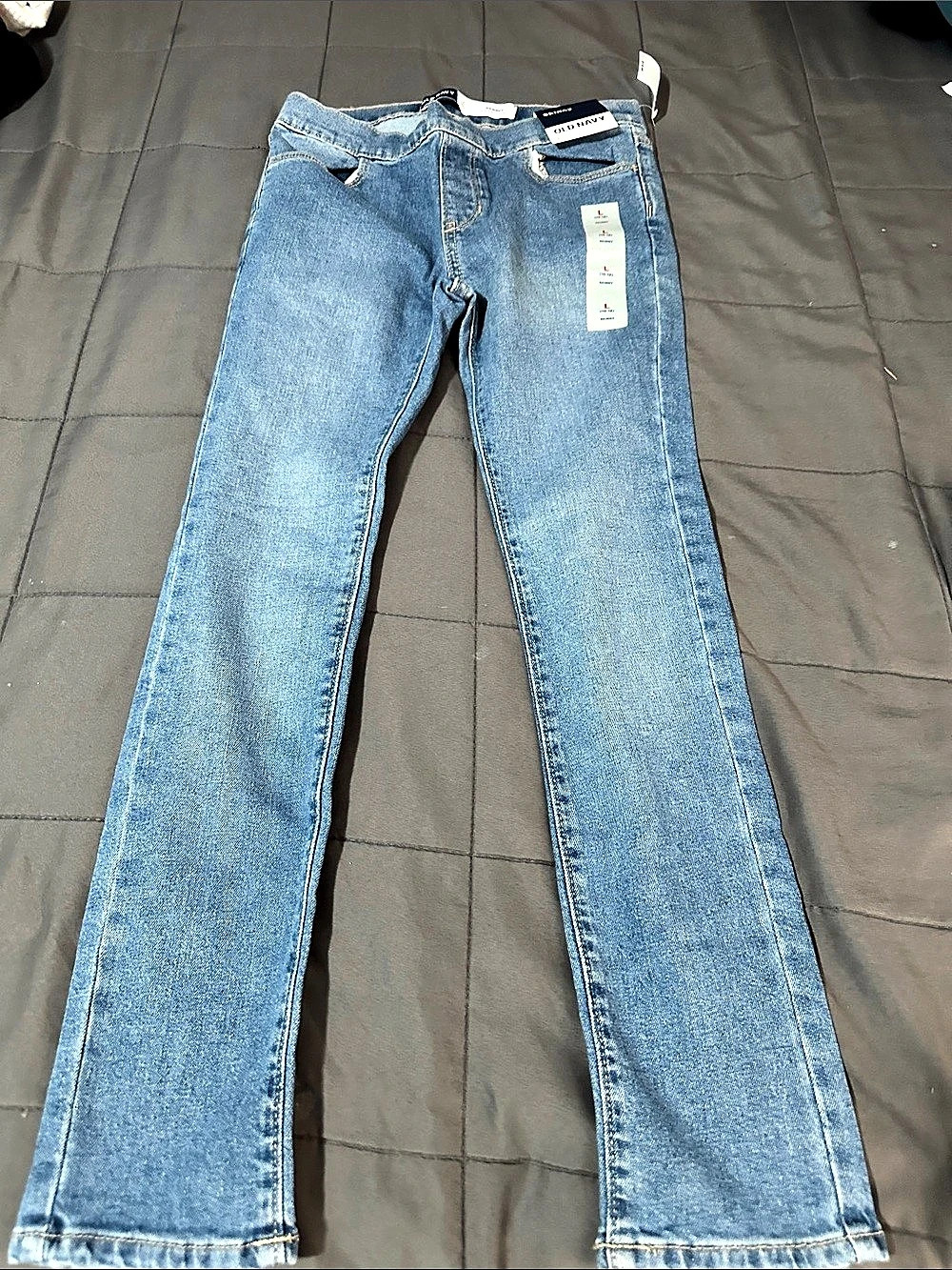 Old Navy Built-In Tough Skinny Jeans Girls Large Blue
